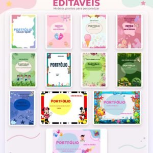 KIT 01 | 12 Portfólios Prontos e Editáveis