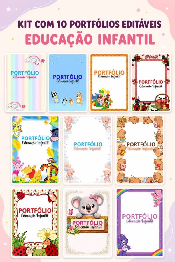KIT 02 | 10 Portfólios Prontos e Editáveis