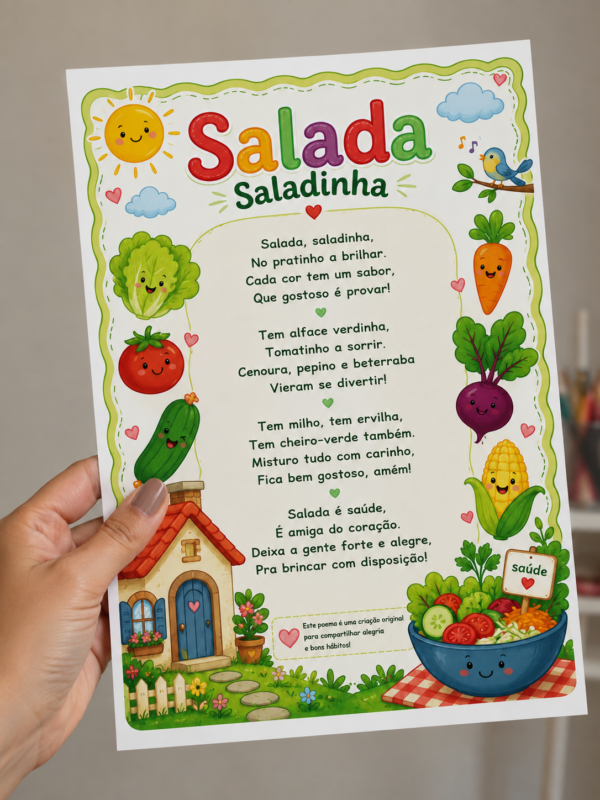 Poema Ilustrado – Salada Saladinha