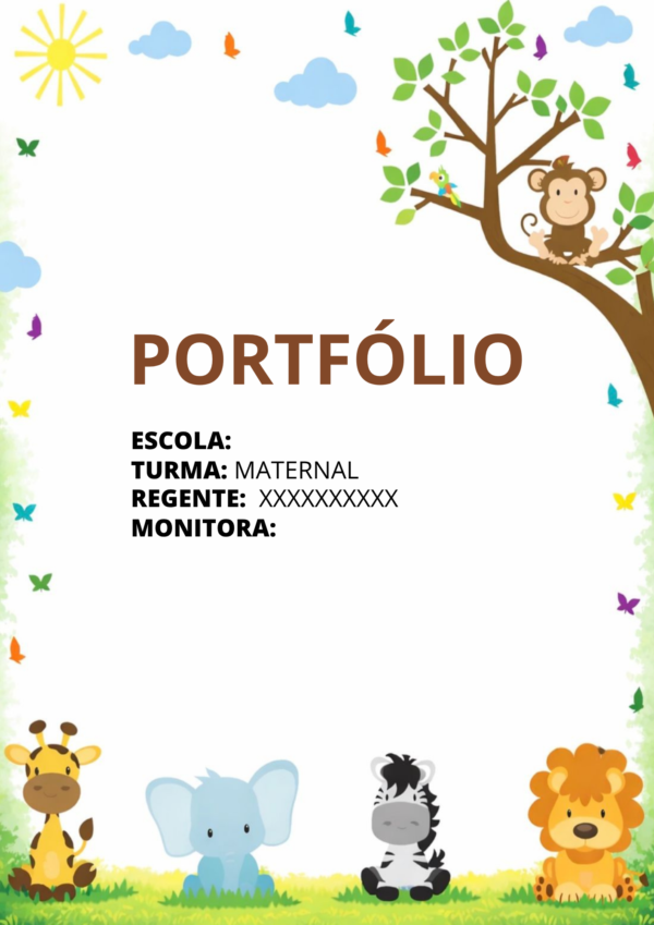 Portfólio Animais na floresta