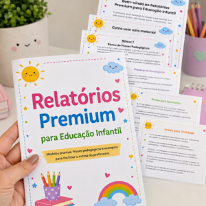 Relatórios Completos para Educação Infantil (Berçario, Maternal e Pre I, II e III.)