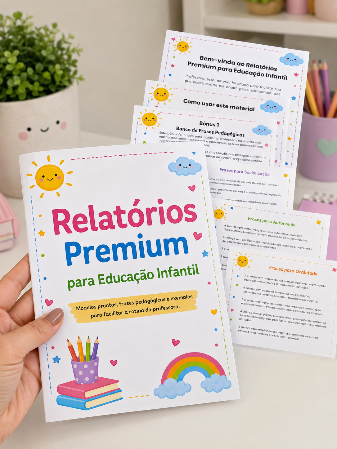 Relatórios Completos para Educação Infantil (Berçario, Maternal e Pre I, II e III.)